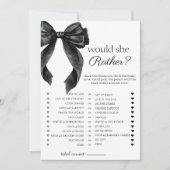 Würde sie eher eine Brautparty-Spielkarte Einladung (Vorderseite)