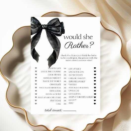 Würde sie eher eine Brautparty-Spielkarte Einladung