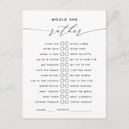 Würde sie eher eine elegante Skripteinschlusskarte Begleitkarte