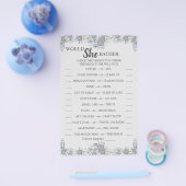 Würde sie eher eine Graue Brautparty-Spielkarte ha Flyer (Einzeln)