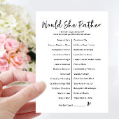 Würde sie eher eine Spielkarte haben? Einladung