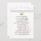 Würde sie eher? einladung (Vorne/Hinten)