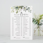 Würde sie eher Eukalyptus-Brautparty-Spiel (Stehend Vorderseite)