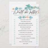 Würde sie eher Floral Boho Brautparty Game (Vorne/Hinten)