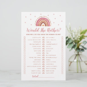 Würde sie eher Game Boho Rainbow Baby Dusche