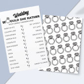 Würde sie eher? Game Fun Brautparty