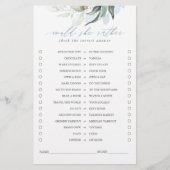 Würde sie eher Greenery Blätter Bridal Game (Vorderseite)