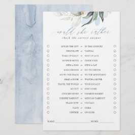 Würde sie eher Greenery Blätter Bridal Game