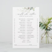 Würde sie eher Greenery Blätter Bridal Game (Stehend Vorderseite)