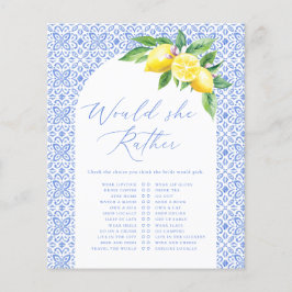 Würde sie eher Lemon italienisches Brautparty-Spie