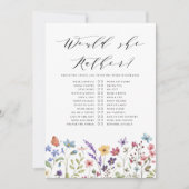 Würde sie eher Liebe im Bloom Game Einladung (Vorderseite)