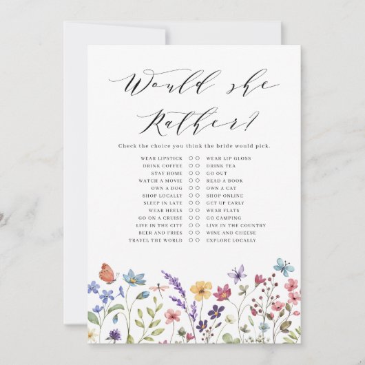 Würde sie eher Liebe im Bloom Game Einladung (Vorderseite)