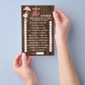 Würde sie eher OM Cowgirl Baby Duschkarte machen? Flyer (Handgriff)