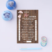 Würde sie eher OM Cowgirl Baby Duschkarte machen? Flyer (Einzeln)