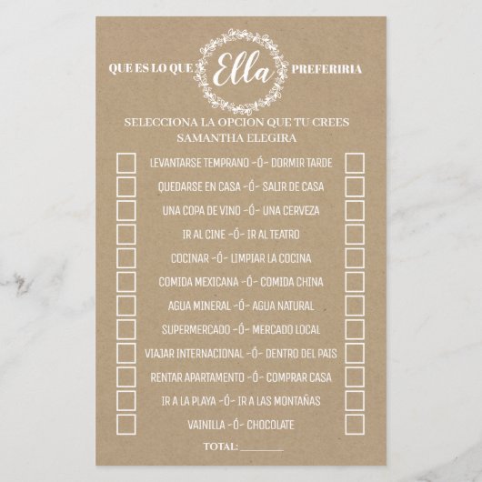 Würde sie eher rustikal duschen zweisprachiges Spi (Rückseite)