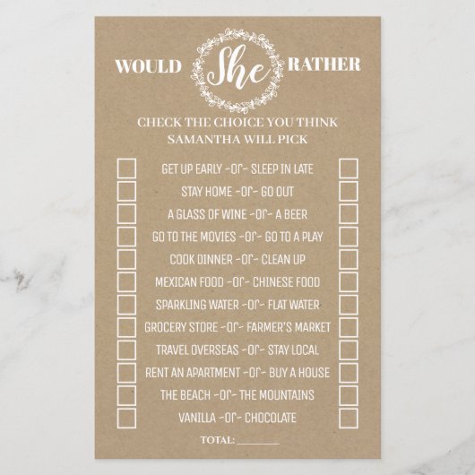 Würde sie eher rustikal duschen zweisprachiges Spi (Vorderseite)