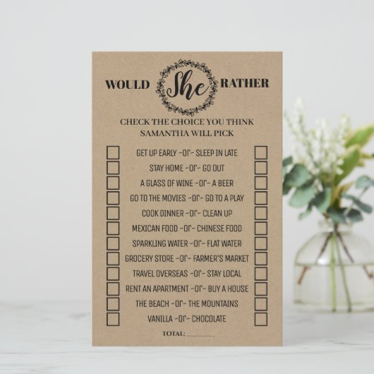 Würde sie eher rustikal duschen zweisprachiges Spi (Stehend Vorderseite)