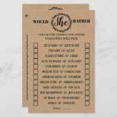 Würde sie eher rustikal duschen zweisprachiges Spi (Vorne/Hinten)