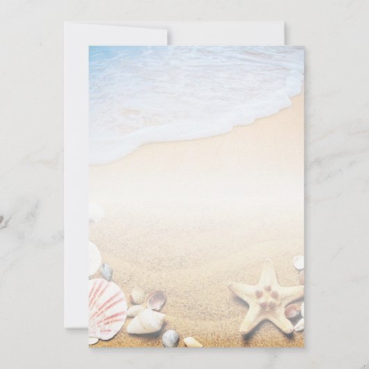 Würde sie eher Starfish Brautparty Game Card Einladung (Rückseite)