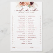 Würde sie eher Terracotta Floral Bridal Game (Vorderseite)