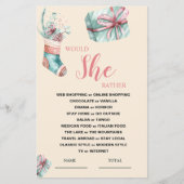 Würde sie eher Weihnachten Strumpf Bridal Game (Vorderseite)