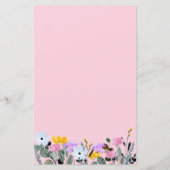 Würde sie eher Wildblume Baby Shower Game (Rückseite)