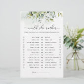 Würde sie lieber Brautparty spielen? (Stehend Vorderseite)