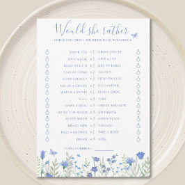 Würde sie lieber Brautparty-Spielkarte haben? Einladung