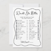 Würde sie lieber Brautparty von Hand zeichnen Einladung (Vorderseite)