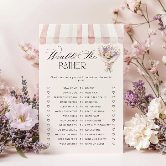 Würde sie lieber das Spiel "Off the Market Bridal"