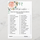 Würde sie lieber ein Blumenspiel Rose Brautparty (Vorderseite)