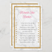 Würde sie lieber Gold Brautparty spielen (Vorne/Hinten)