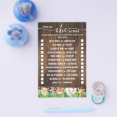 Würde sie lieber Safari Baby Duschkarte Flyer (Einzeln)