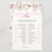 Würde sie lieber Schmetterlinge florales Brautpart (Vorne/Hinten)