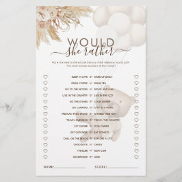 Würde sie lieber Teddy Bear Baby Shooting Game