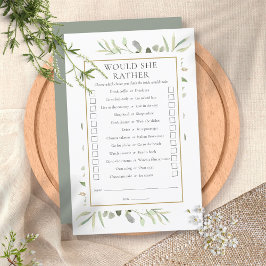 Würde sie lieber Tee-Party-Brautparty spielen