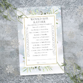 Würde sie lieber Tee-Party-Brautparty spielen