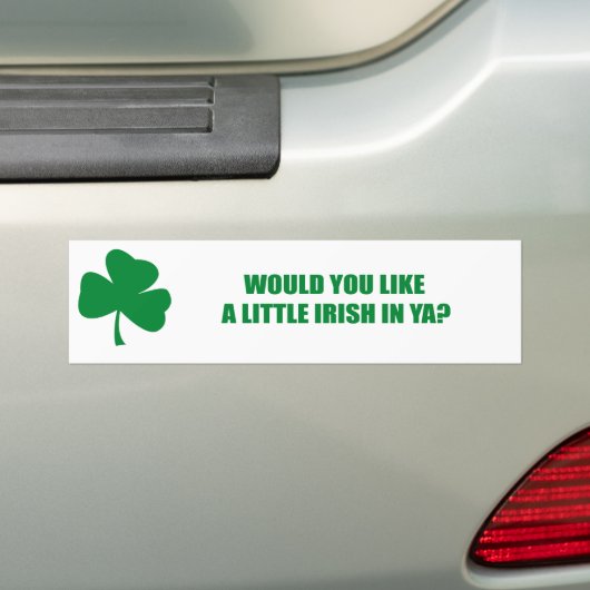 WURDE SIE MÖGEN WENIG IRISCH IN YA? AUTOAUFKLEBER (Auf Auto)