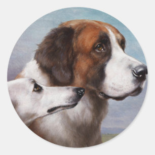 Würde und Grace von Carl Reichert Vintag Runder Aufkleber