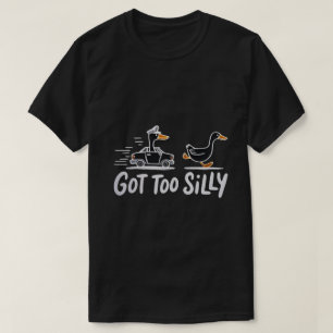 Wurde zu alberner lustiger Gänse-Polizei-Humor T-Shirt