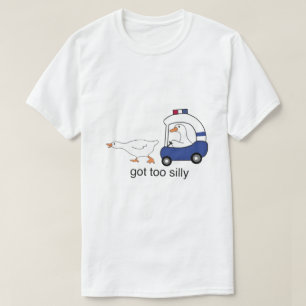 Wurde zu lustig, lustige Gans Polizei Humor T-Shirt