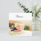 Würden Sie bitte meine Eltern sein? Vorschlag Baby Karte (Stehend Vorderseite)