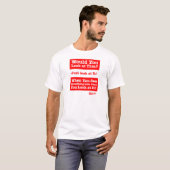 Würden Sie das betrachten? Betrachten Sie ihn T-Shirt (Vorne ganz)
