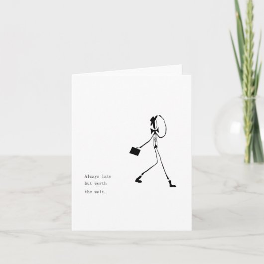 Würden Sie die Wartekarte verwenden Karte (Vorderseite)