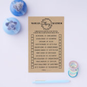 Würden sie eher Brautparty rustikale Spielkarte Flyer (Einzeln)