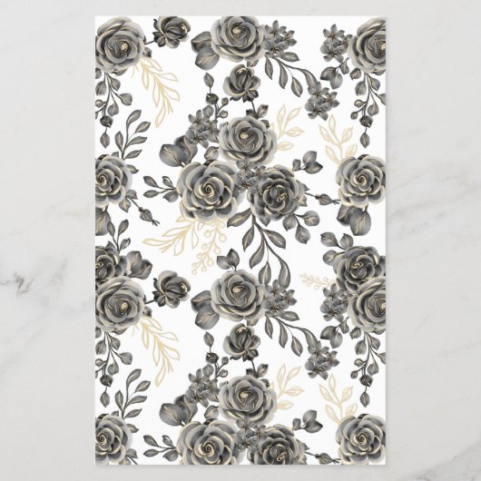 Würden sie eher schwarze Rose Duschspielkarte Flyer (Hinten)