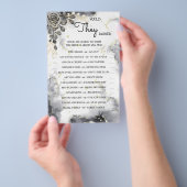 Würden sie eher schwarze Rose Duschspielkarte Flyer (Handgriff)