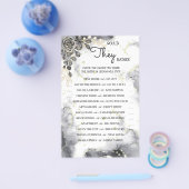 Würden sie eher schwarze Rose Duschspielkarte Flyer (Einzeln)