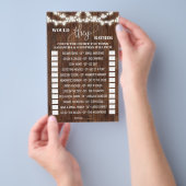 Würden sie eher Western Brautparty Game Card Flyer (Handgriff)