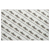 Wurden Sie gefangen? Katfische Illustration Stoff (Fat Quarter (45,7 x 55,9 cm))